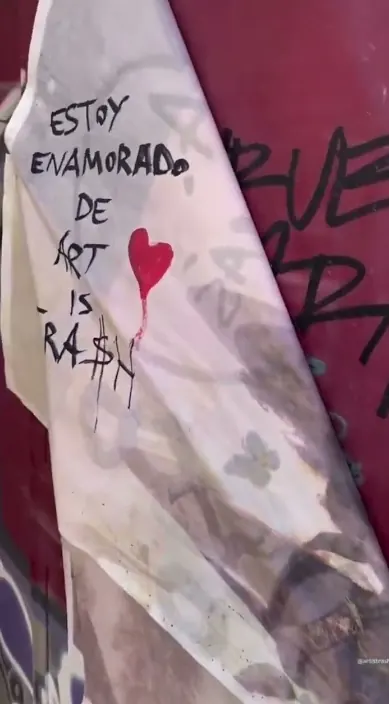 El rechazo – Street-Art in Barcelona: Szene aus dem Art-Is-Trash-Video von Francisco de Pájaro