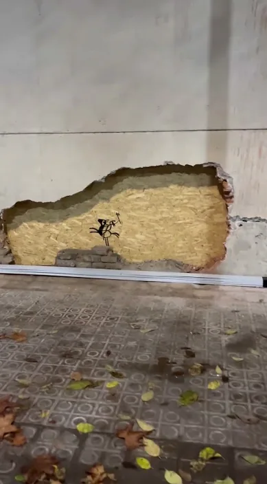 Emparedado – Street-Art in Barcelona: Szene aus dem Art-Is-Trash-Video von Francisco de Pájaro