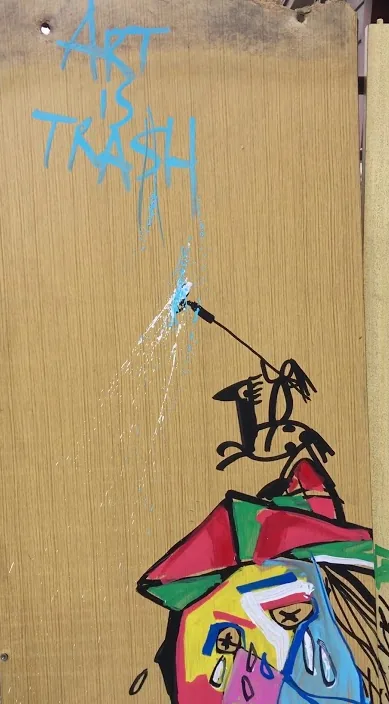 en París – Street-Art in Barcelona: Szene aus dem Art-Is-Trash-Video von Francisco de Pájaro