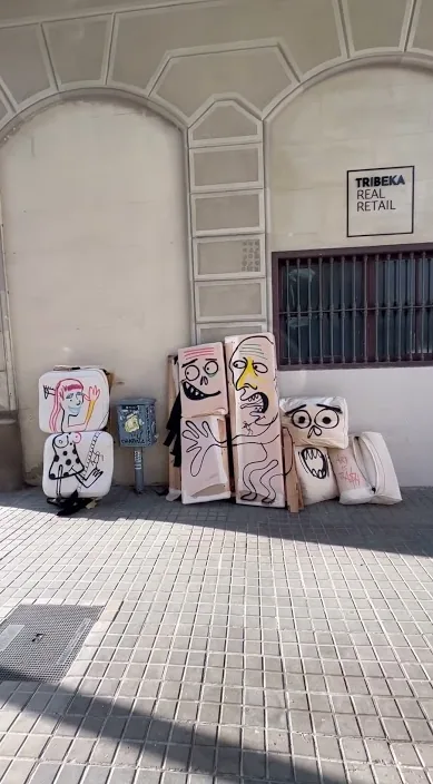 Encuentro. es – Street-Art: Szene aus dem Art-Is-Trash-Video von Francisco de Pájaro