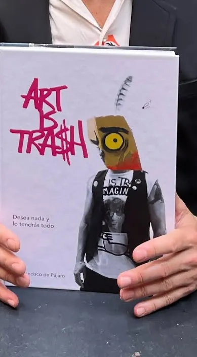 Entrevista casera: DESEA NADA Y LO TENDRÁS TODO - Nuevo libro autobiográfico – Street-Art in Barcelona: Szene aus dem Art-Is-Trash-Video von Francisco de Pájaro