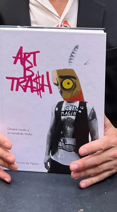 Entrevista casera: DESEA NADA Y LO TENDRÁS TODO - Nuevo libro autobiográfico – Street-Art in Barcelona: Szene aus dem Art-Is-Trash-Video von Francisco de Pájaro
