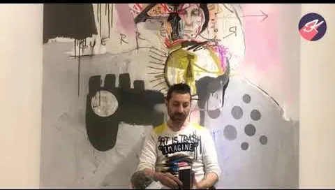 Entrevista en Seúl KOREA – Street-Art in Barcelona: Szene aus dem Art-Is-Trash-Video von Francisco de Pájaro
