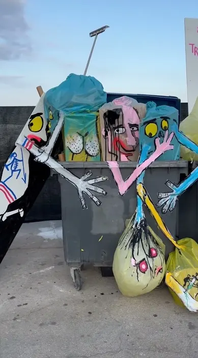 Festival cruilla BCN – Street-Art: Szene aus dem Art-Is-Trash-Video von Francisco de Pájaro