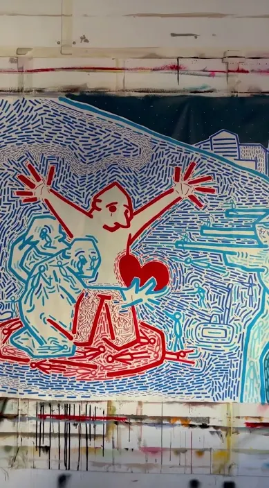 Fin de un poema – Street-Art in Barcelona: Szene aus dem Art-Is-Trash-Video von Francisco de Pájaro