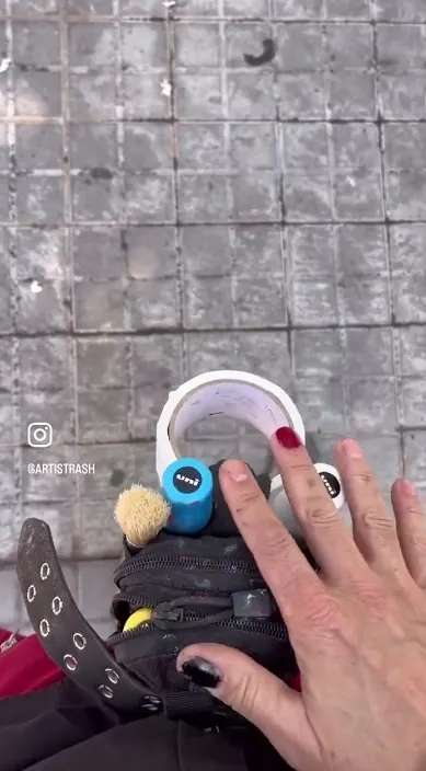 FOLLarte – Street-Art in Barcelona: Szene aus dem Art-Is-Trash-Video von Francisco de Pájaro