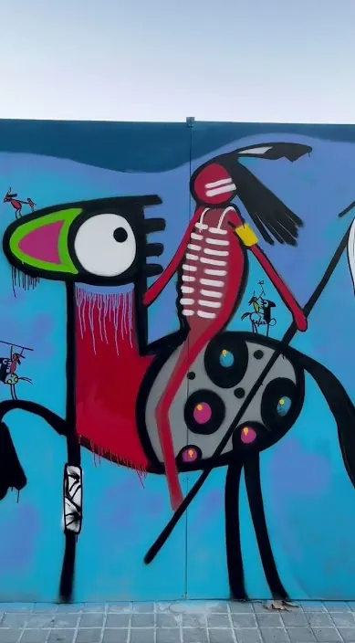 Grito de guerra. es – Street-Art in Barcelona: Szene aus dem Art-Is-Trash-Video von Francisco de Pájaro