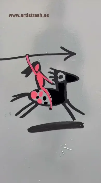 Guerrero – Street-Art in Barcelona: Szene aus dem Art-Is-Trash-Video von Francisco de Pájaro