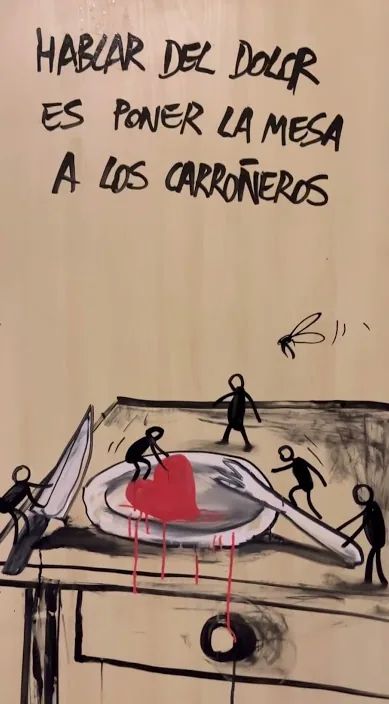 Hablar del dolor – Street-Art in Barcelona: Szene aus dem Art-Is-Trash-Video von Francisco de Pájaro
