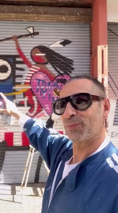 Hacha – Street-Art in Barcelona: Szene aus dem Art-Is-Trash-Video von Francisco de Pájaro