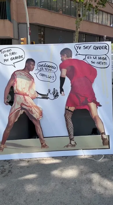 Hombre antiguo, hombre moderno es – Street-Art in Barcelona: Szene aus dem Art-Is-Trash-Video von Francisco de Pájaro