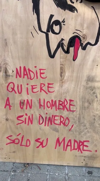 Hombre – Street-Art in Barcelona: Szene aus dem Art-Is-Trash-Video von Francisco de Pájaro