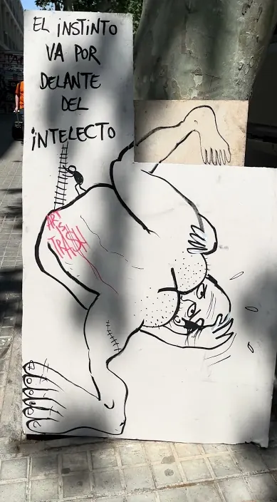 Instinto – Street-Art in Barcelona: Szene aus dem Art-Is-Trash-Video von Francisco de Pájaro