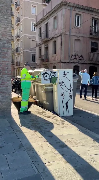 Invencible – Street-Art in Barcelona: Szene aus dem Art-Is-Trash-Video von Francisco de Pájaro