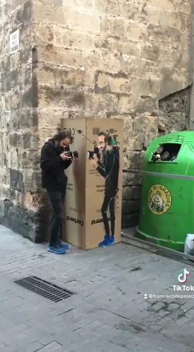 La calle – Street-Art in Barcelona: Szene aus dem Art-Is-Trash-Video von Francisco de Pájaro