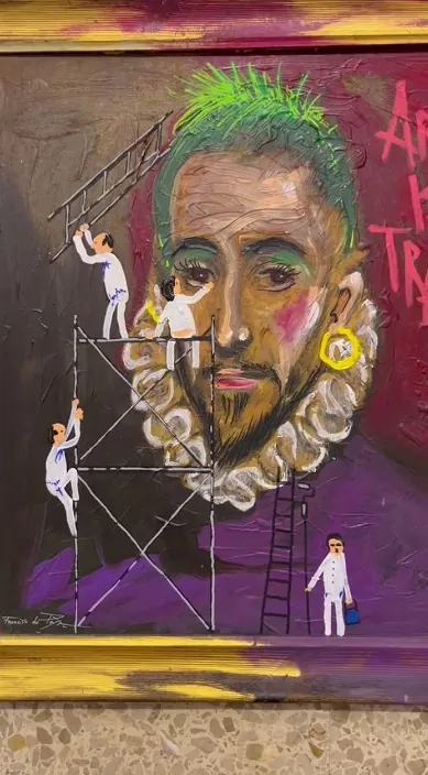 La greca. es – Street-Art in Barcelona: Szene aus dem Art-Is-Trash-Video von Francisco de Pájaro