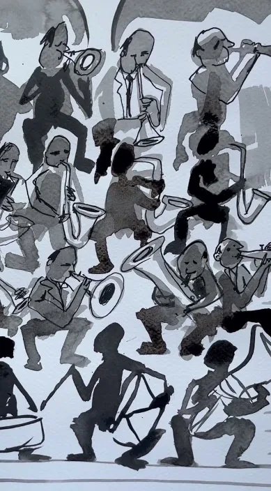 La orquesta – Street-Art in Barcelona: Szene aus dem Art-Is-Trash-Video von Francisco de Pájaro