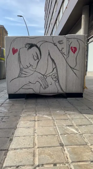 La ruptura – Street-Art in Barcelona: Szene aus dem Art-Is-Trash-Video von Francisco de Pájaro
