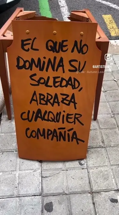 La soledad – Street-Art in Barcelona: Szene aus dem Art-Is-Trash-Video von Francisco de Pájaro