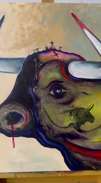 Las doce acaban de dar – Street-Art in Barcelona: Szene aus dem Art-Is-Trash-Video von Francisco de Pájaro