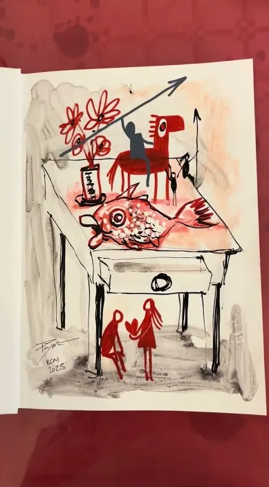 Libro autobiográfico – Street-Art in Barcelona: Szene aus dem Art-Is-Trash-Video von Francisco de Pájaro
