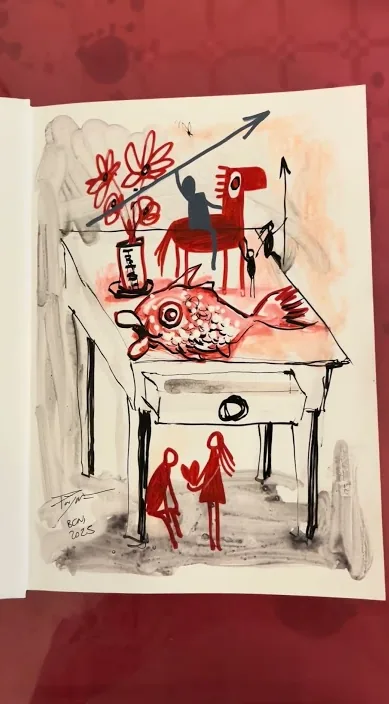 Libro autobiográfico – Street-Art in Barcelona: Szene aus dem Art-Is-Trash-Video von Francisco de Pájaro