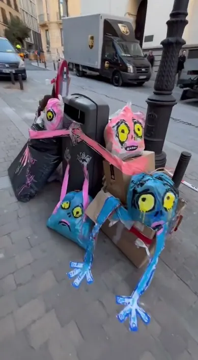 Madrid es – Street-Art: Szene aus dem Art-Is-Trash-Video von Francisco de Pájaro
