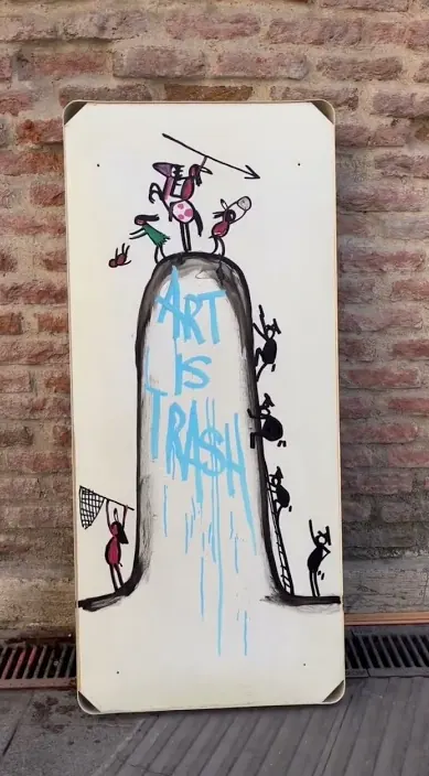 Madrid es – Street-Art: Szene aus dem Art-Is-Trash-Video von Francisco de Pájaro