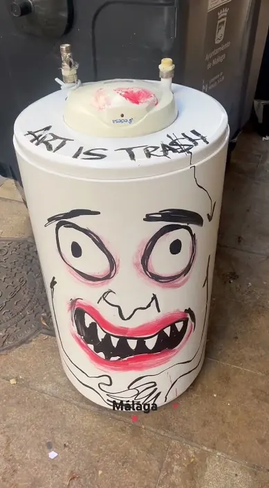 Málaga – Street-Art in Barcelona: Szene aus dem Art-Is-Trash-Video von Francisco de Pájaro