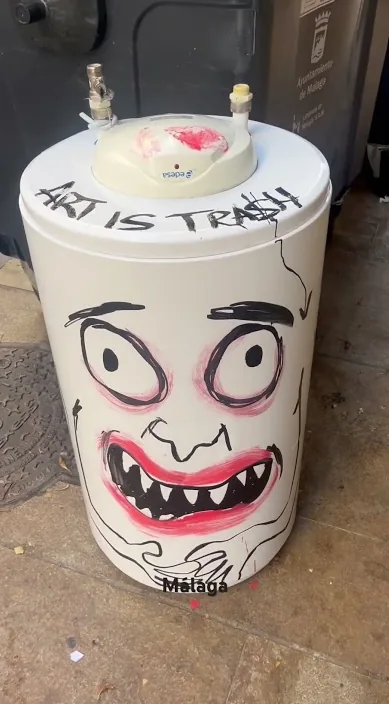 Málaga – Street-Art in Barcelona: Szene aus dem Art-Is-Trash-Video von Francisco de Pájaro