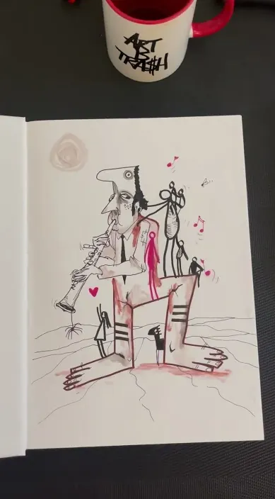 Mi autobiografía – Street-Art in Barcelona: Szene aus dem Art-Is-Trash-Video von Francisco de Pájaro