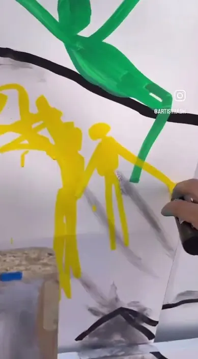 Mi carácter artístico – Street-Art in Barcelona: Szene aus dem Art-Is-Trash-Video von Francisco de Pájaro