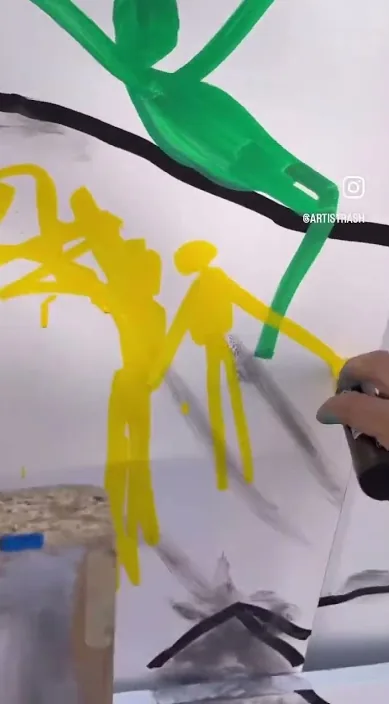 Mi carácter artístico – Street-Art in Barcelona: Szene aus dem Art-Is-Trash-Video von Francisco de Pájaro