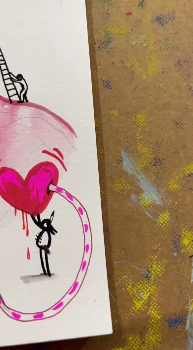 MI PADRE. www. es – Street-Art in Barcelona: Szene aus dem Art-Is-Trash-Video von Francisco de Pájaro