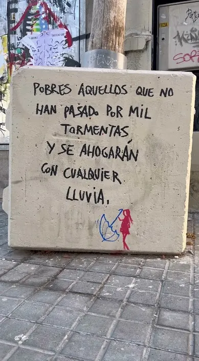 Mil tormentas – Street-Art in Barcelona: Szene aus dem Art-Is-Trash-Video von Francisco de Pájaro