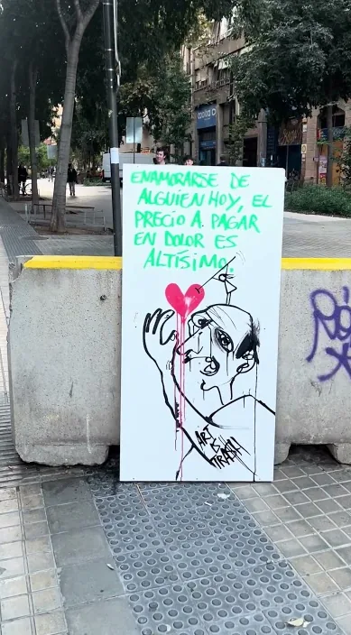 Muchas opciones, poca prioridad – Street-Art in Barcelona: Szene aus dem Art-Is-Trash-Video von Francisco de Pájaro