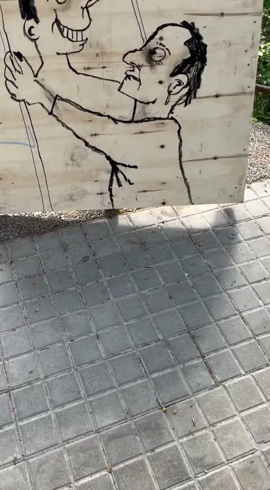 No esperes que te quieran – Street-Art in Barcelona: Szene aus dem Art-Is-Trash-Video von Francisco de Pájaro