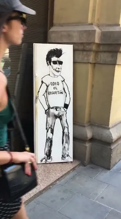 Odio el reguetón – Street-Art in Barcelona: Szene aus dem Art-Is-Trash-Video von Francisco de Pájaro