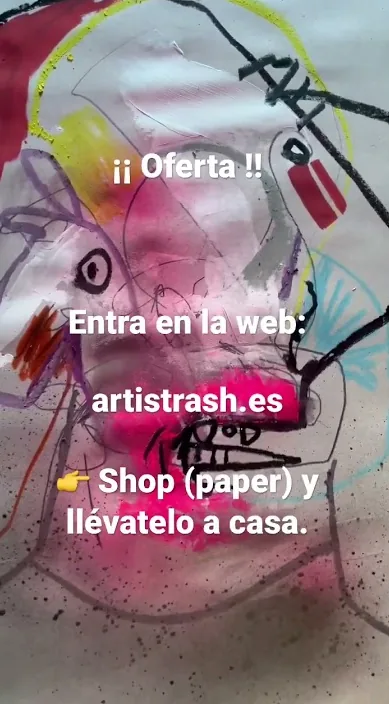 Oferta – Street-Art in Barcelona: Szene aus dem Art-Is-Trash-Video von Francisco de Pájaro