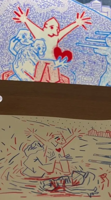 Pájaro de goya – Street-Art in Barcelona: Szene aus dem Art-Is-Trash-Video von Francisco de Pájaro