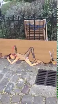 París, 2017 – Street-Art in Barcelona: Szene aus dem Art-Is-Trash-Video von Francisco de Pájaro