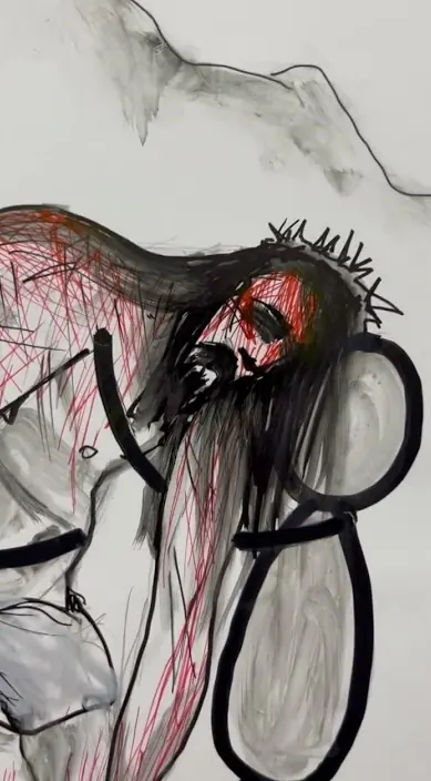 PASIÓN. www. es – Street-Art in Barcelona: Szene aus dem Art-Is-Trash-Video von Francisco de Pájaro