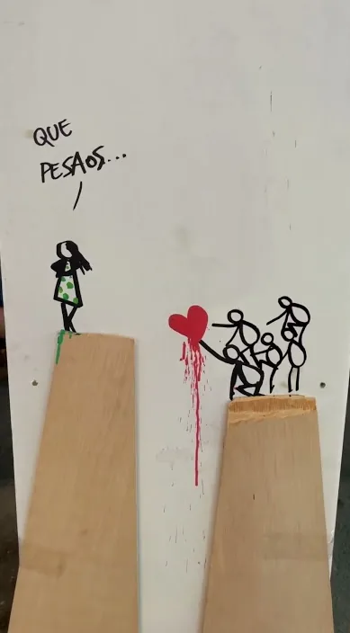 Pesados – Street-Art in Barcelona: Szene aus dem Art-Is-Trash-Video von Francisco de Pájaro