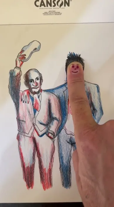 Picasso y yo – Street-Art in Barcelona: Szene aus dem Art-Is-Trash-Video von Francisco de Pájaro