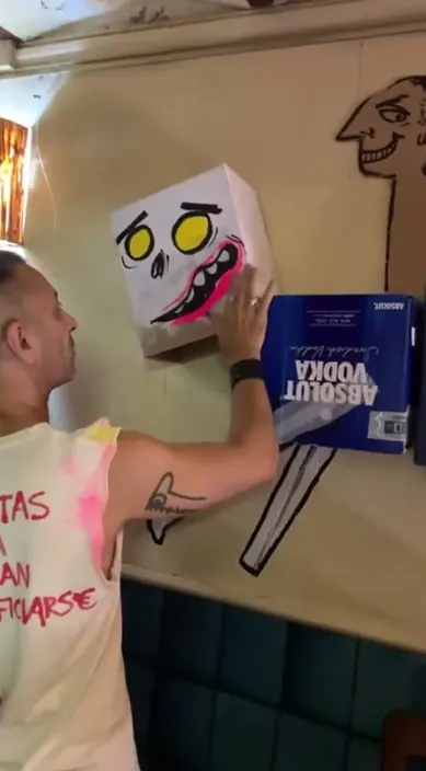 Pintando – Street-Art in Barcelona: Szene aus dem Art-Is-Trash-Video von Francisco de Pájaro
