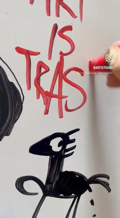 Pinto lo que veo – Street-Art in Barcelona: Szene aus dem Art-Is-Trash-Video von Francisco de Pájaro