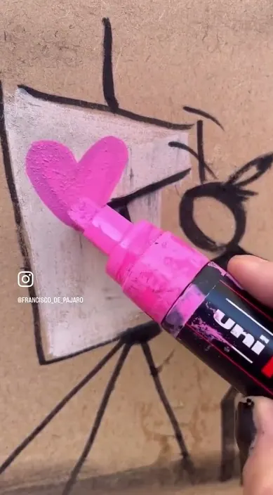Pinto lo que veo – Street-Art in Barcelona: Szene aus dem Art-Is-Trash-Video von Francisco de Pájaro
