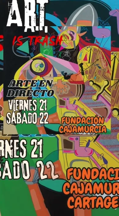Pintura en vivo en cartagena – Street-Art in Barcelona: Szene aus dem Art-Is-Trash-Video von Francisco de Pájaro