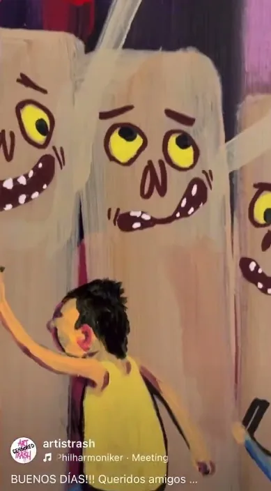 Pintura nueva – Street-Art in Barcelona: Szene aus dem Art-Is-Trash-Video von Francisco de Pájaro
