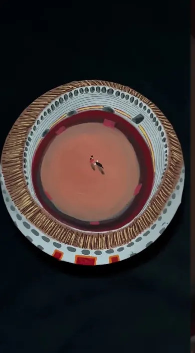 Plaza de toros de zafra – Street-Art: Szene aus dem Art-Is-Trash-Video von Francisco de Pájaro